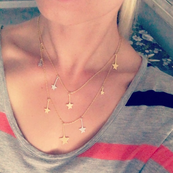Madewell Stars Layered Necklace NWOT $50 - Picture 2 of 2